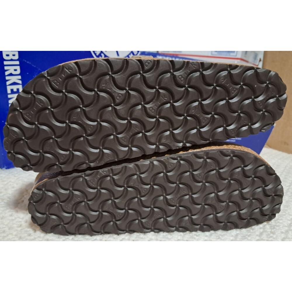 Birkenstock BUCKLEY Suede Clog GRAY TAUPE Narrow EU 40 NEW - Picture 14 of 16